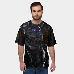 Футболка оверсайз мужская Кошмарный Бoнни, цвет: 3D-принт — фото 2