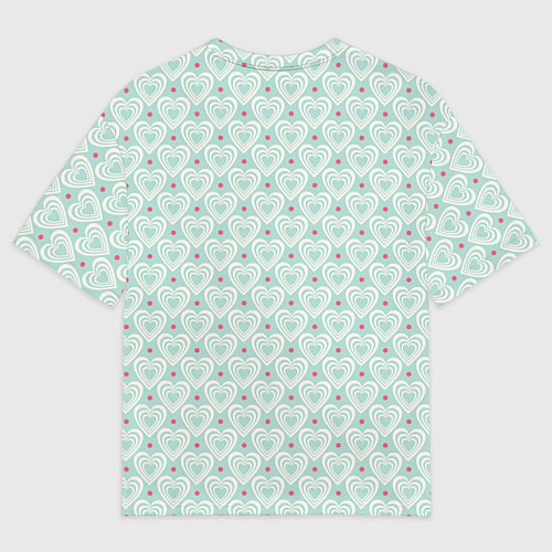 Мужская футболка оверсайз Кролик в цветах / 3D-принт – фото 2