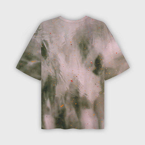 Мужская футболка оверсайз Абстрактный туман и следы красок / 3D-принт – фото 2