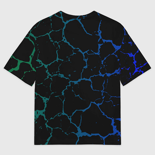 Мужская футболка оверсайз Время для фитнеса / 3D-принт – фото 2