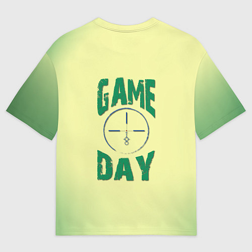 Мужская футболка оверсайз Game day / 3D-принт – фото 2