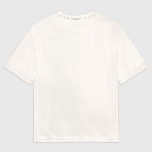 Мужская футболка оверсайз Снежок с гирляндой / 3D-принт – фото 2