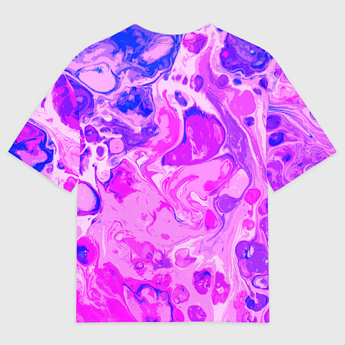 Мужская футболка оверсайз Абстракция тай-дай / 3D-принт – фото 2