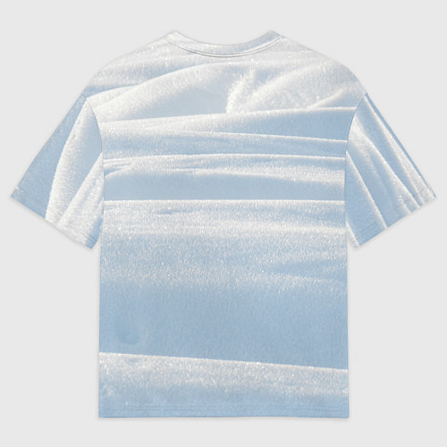 Мужская футболка оверсайз Кот встречает свой Новый Год / 3D-принт – фото 2