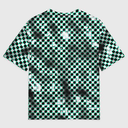 Мужская футболка оверсайз Пластиковая абстракция - паттерн / 3D-принт – фото 2