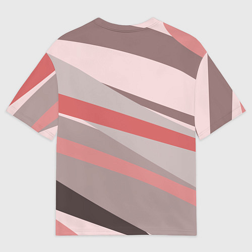 Мужская футболка оверсайз Розовый берег / 3D-принт – фото 2
