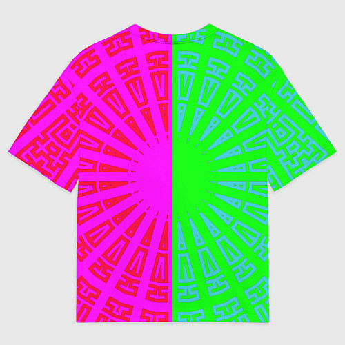 Мужская футболка оверсайз Дэнзи с Потитой на плече / 3D-принт – фото 2