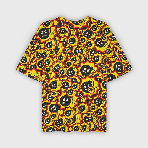 Мужская футболка оверсайз Serious Sam logo pattern / 3D-принт – фото 2