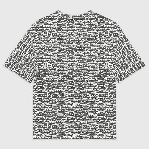 Мужская футболка оверсайз Машины легковые и грузовые / 3D-принт – фото 2