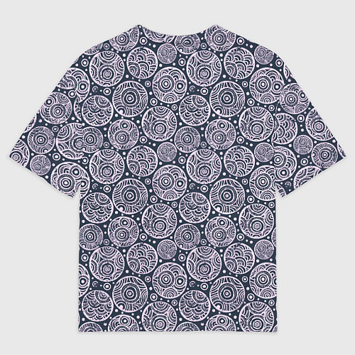 Мужская футболка оверсайз Круг с узором / 3D-принт – фото 2