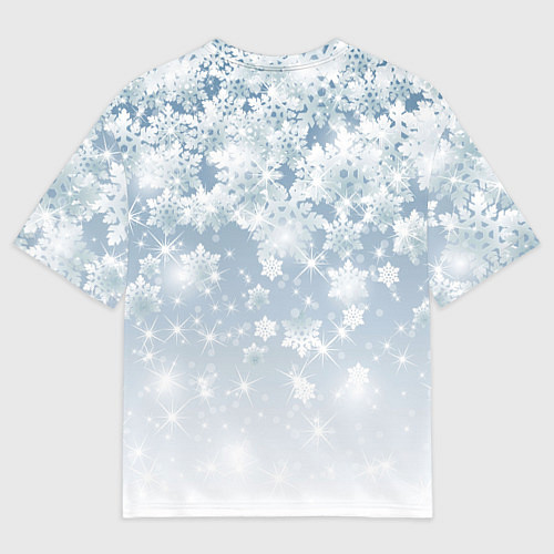 Мужская футболка оверсайз Зайка в венке 2023 / 3D-принт – фото 2