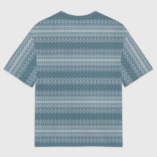 Мужская футболка оверсайз Зайчонок с шариком / 3D-принт – фото 2