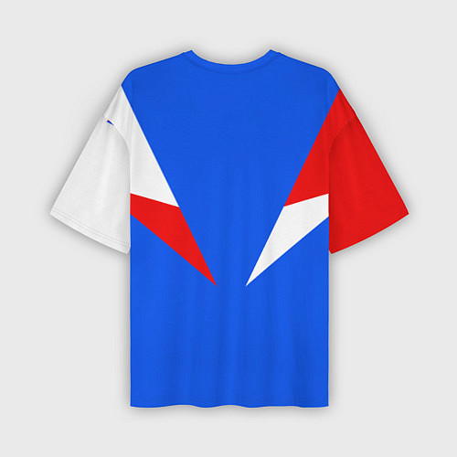 Мужская футболка оверсайз FIRM с расцветкой триколор / 3D-принт – фото 2