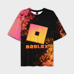 Мужская футболка оверсайз Roblox logo gradient