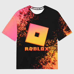 Футболка оверсайз мужская Roblox logo gradient, цвет: 3D-принт