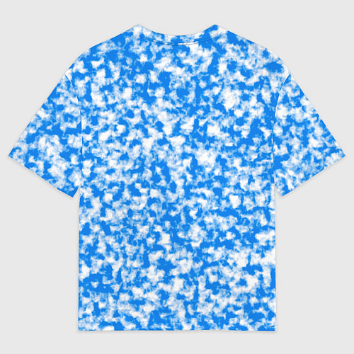 Мужская футболка оверсайз Абстрактные облака - текстура / 3D-принт – фото 2