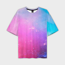 Мужская футболка оверсайз Звёздное геометрическое небо