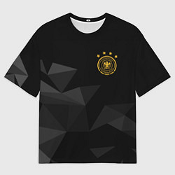 Футболка оверсайз мужская Сборная Германии треугольники, цвет: 3D-принт