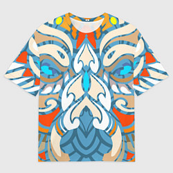 Футболка оверсайз мужская Нежные восточные узоры, цвет: 3D-принт