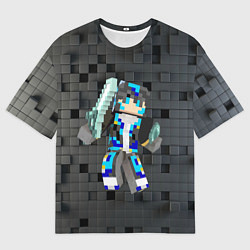 Мужская футболка оверсайз Minecraft - character - video game