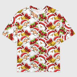 Мужская футболка оверсайз Новогодний праздник