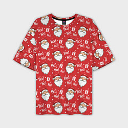 Мужская футболка оверсайз Дед Мороз - Санта Клаус