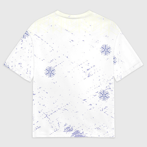 Мужская футболка оверсайз Черный кролик c рулём / 3D-принт – фото 2