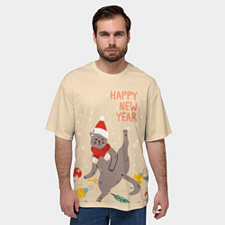 Футболка оверсайз мужская Хоба, цвет: 3D-принт — фото 2