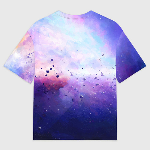Мужская футболка оверсайз Космонавт в безвоздушном пространстве / 3D-принт – фото 2