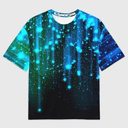 Футболка оверсайз мужская Space - starfall, цвет: 3D-принт