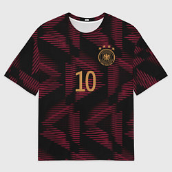 Футболка оверсайз мужская Гнабри Сборная Германии ЧМ 2022 выездная, цвет: 3D-принт