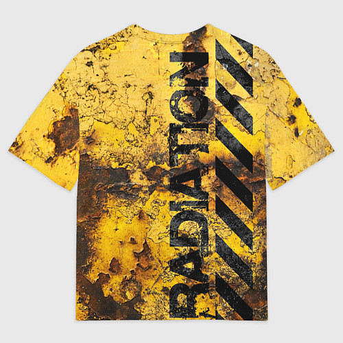 Мужская футболка оверсайз Rusty radiation / 3D-принт – фото 2