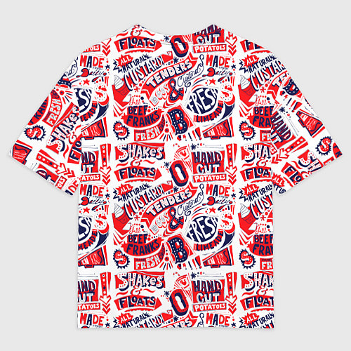 Мужская футболка оверсайз Made fresh daily / 3D-принт – фото 2