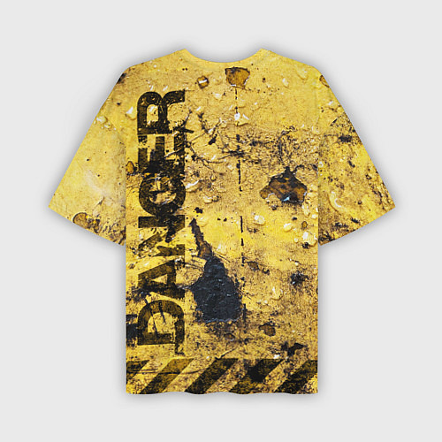 Мужская футболка оверсайз Danger biohazard / 3D-принт – фото 2