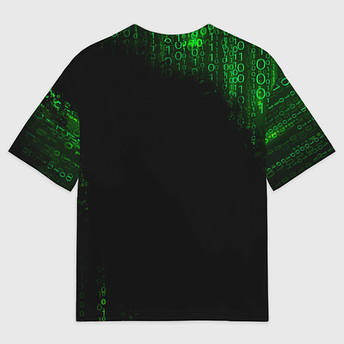 Мужская футболка оверсайз Заяц клац клац клац / 3D-принт – фото 2