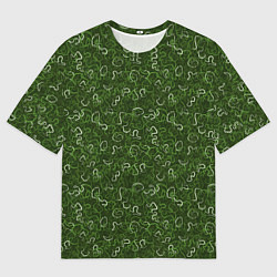 Мужская футболка оверсайз Милитари лента