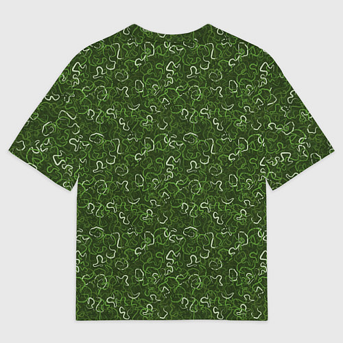 Мужская футболка оверсайз Милитари лента / 3D-принт – фото 2