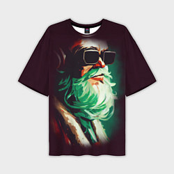 Футболка оверсайз мужская DJ Santa, цвет: 3D-принт