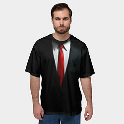 Футболка оверсайз мужская Hitman, цвет: 3D-принт — фото 2
