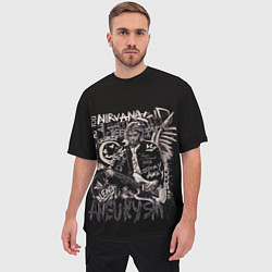 Футболка оверсайз мужская Nirvana collection, цвет: 3D-принт — фото 2