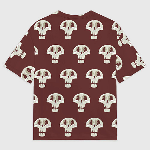 Мужская футболка оверсайз Узор улыбающиеся черепочки / 3D-принт – фото 2