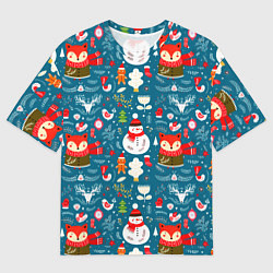 Мужская футболка оверсайз New Years holiday