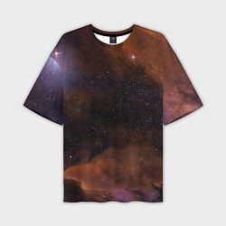 Мужская футболка оверсайз Космос и множество звёзды