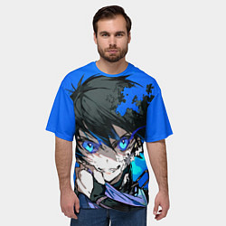 Футболка оверсайз мужская Ёити Исаги art, цвет: 3D-принт — фото 2