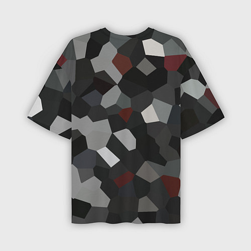 Мужская футболка оверсайз Насыпь камней в векторе / 3D-принт – фото 2