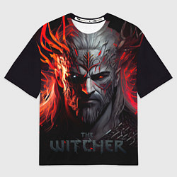 Футболка оверсайз мужская Witcher in the fire, цвет: 3D-принт