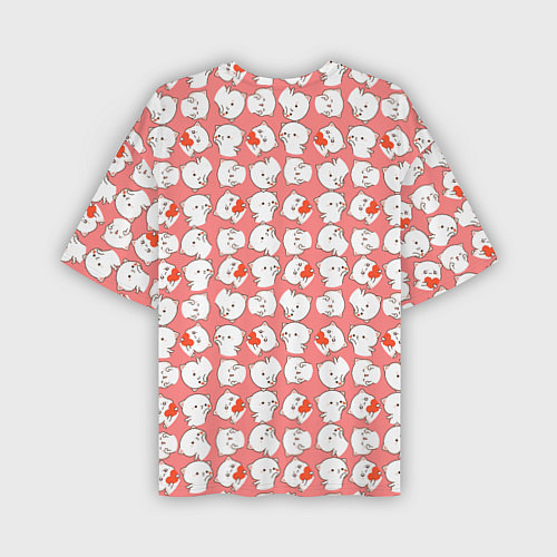 Мужская футболка оверсайз Паттерн с котами / 3D-принт – фото 2