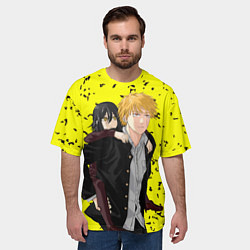 Футболка оверсайз мужская Дэнджи и девочка, цвет: 3D-принт — фото 2