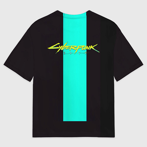 Мужская футболка оверсайз Киберпанк в стиле аниме / 3D-принт – фото 2