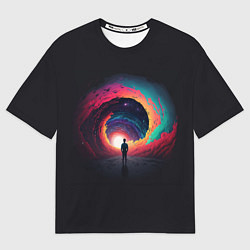 Мужская футболка оверсайз На пути к новым мирам